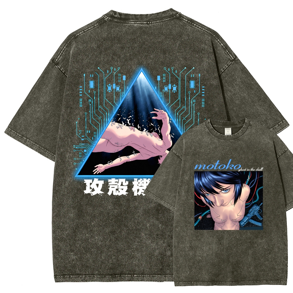 Ghost in the Shell Washed T-shirt 2609008526