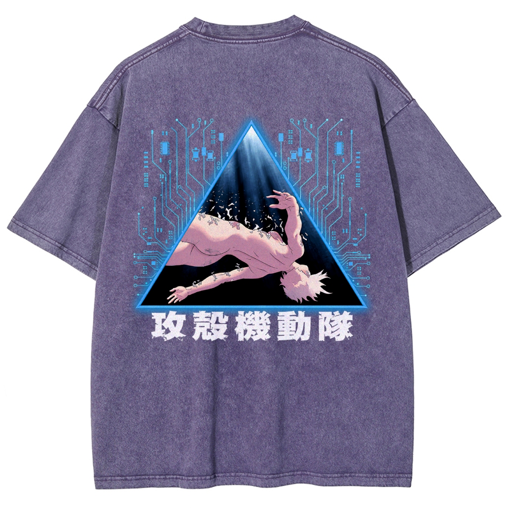 Ghost in the Shell Washed T-shirt 2609008526