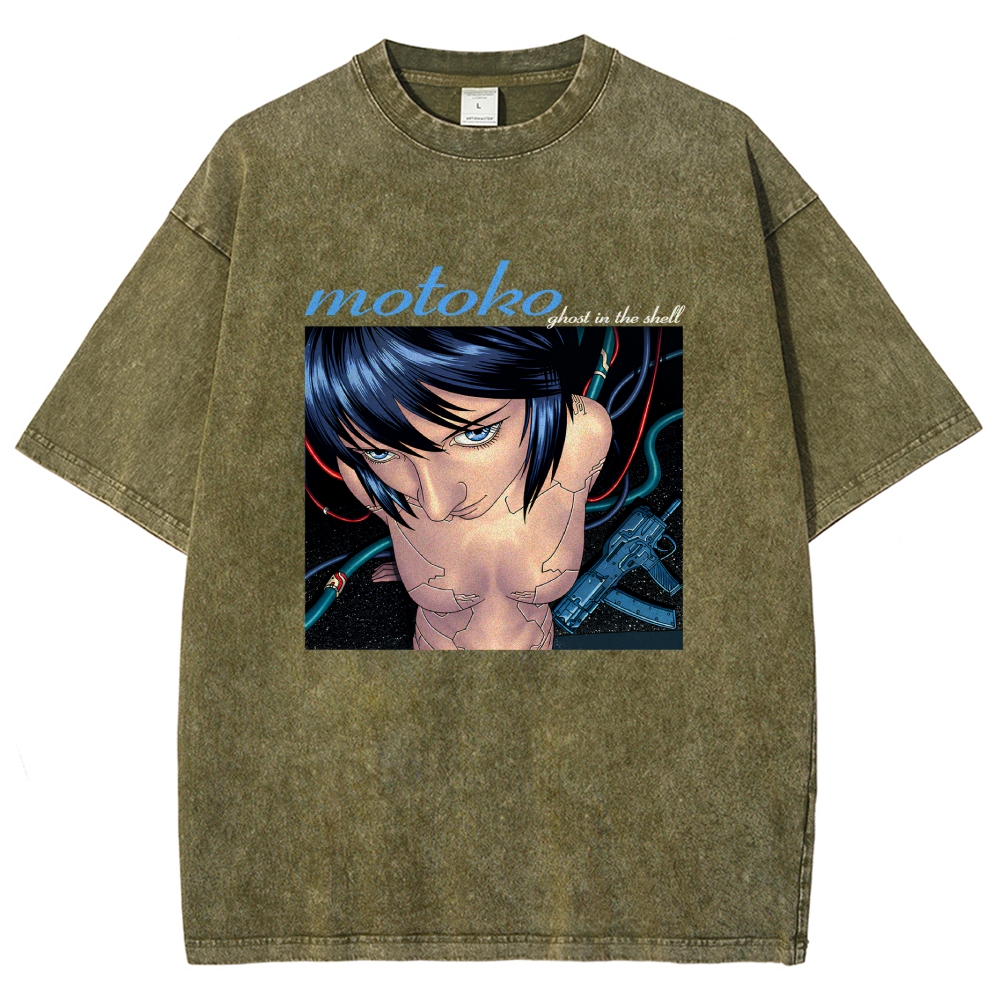 Ghost in the Shell Washed T-shirt 2609008526