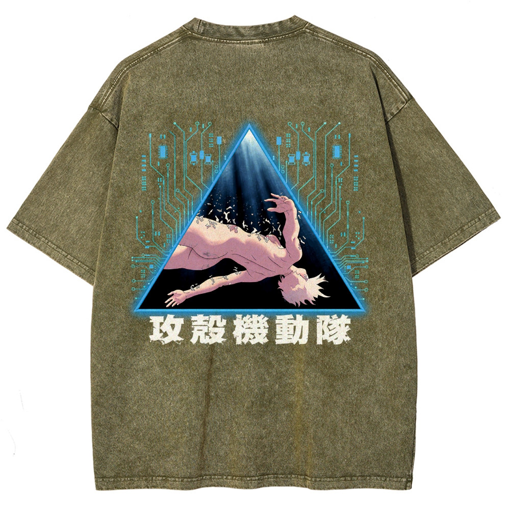 Ghost in the Shell Washed T-shirt 2609008526