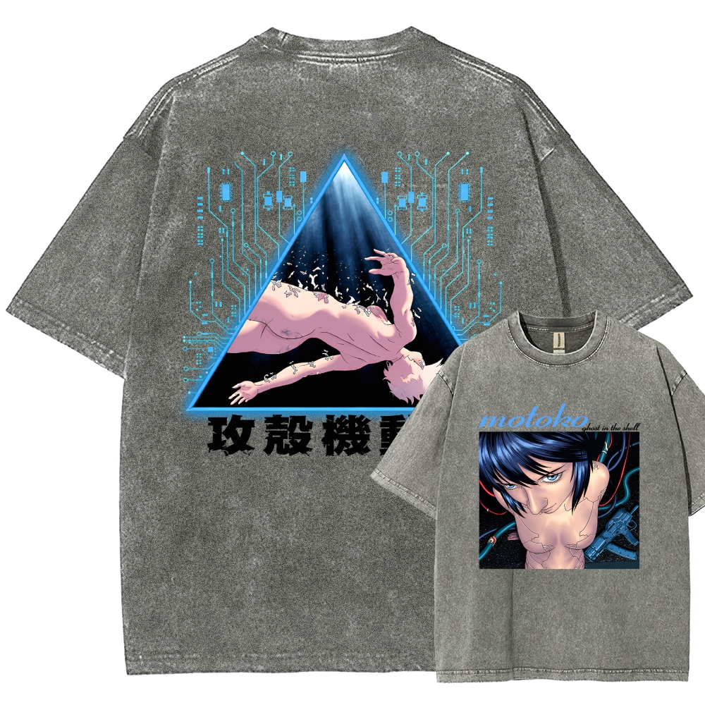 Ghost in the Shell Washed T-shirt 2609008526
