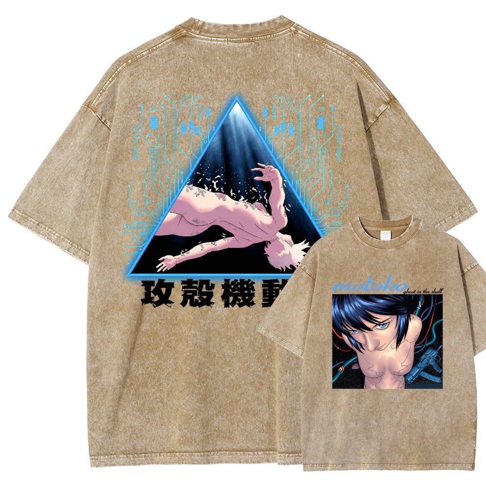 Ghost in the Shell Washed T-shirt 2609008526