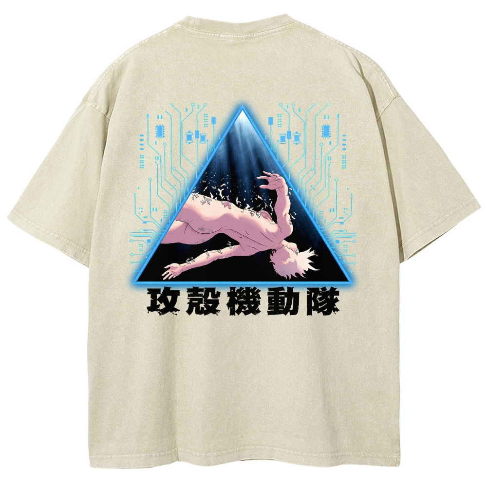 Ghost in the Shell Washed T-shirt 2609008526