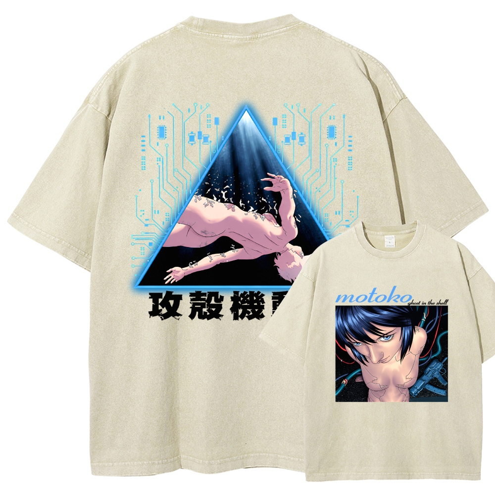 Ghost in the Shell Washed T-shirt 2609008526