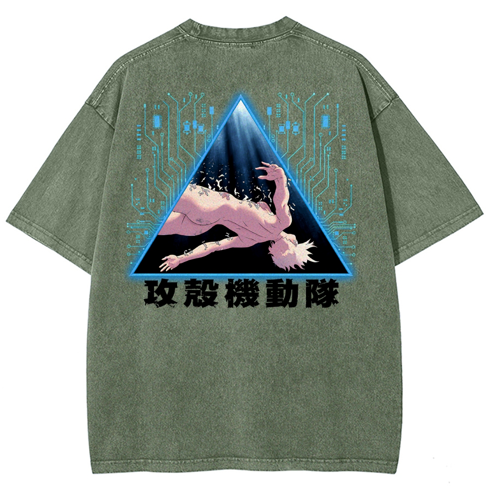 Ghost in the Shell Washed T-shirt 2609008526
