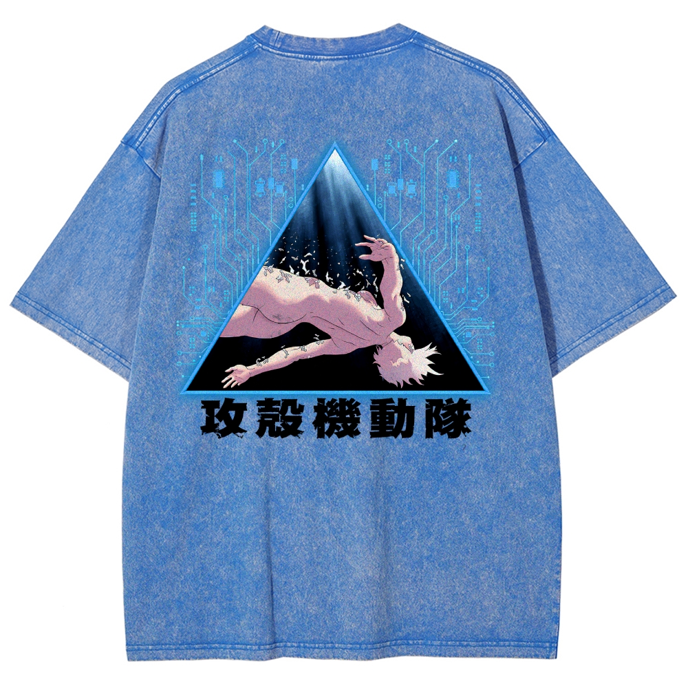 Ghost in the Shell Washed T-shirt 2609008526