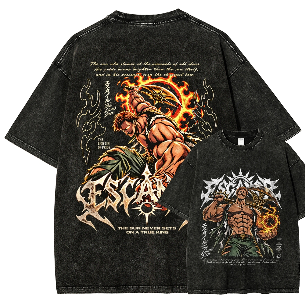 Seven Deadly Sins Washed T-shirt 2609008569