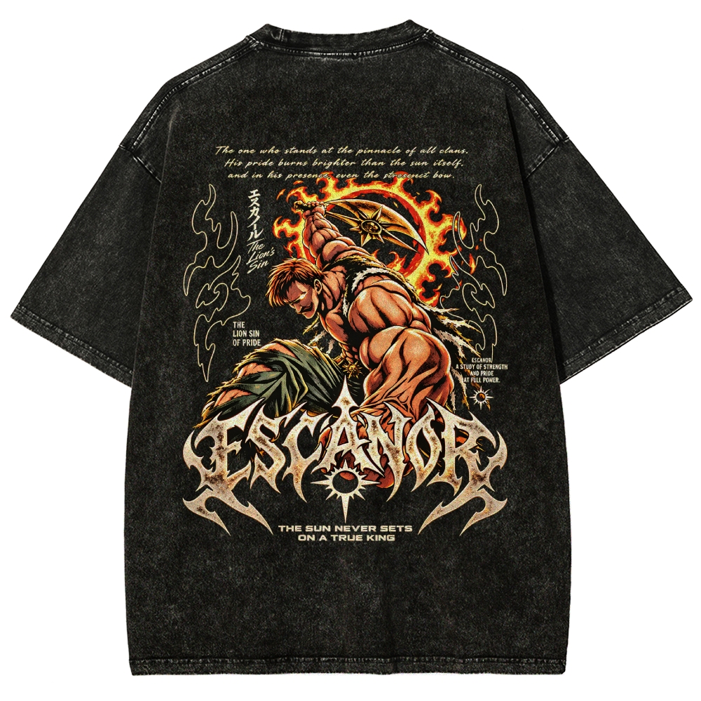 Seven Deadly Sins Washed T-shirt 2609008569
