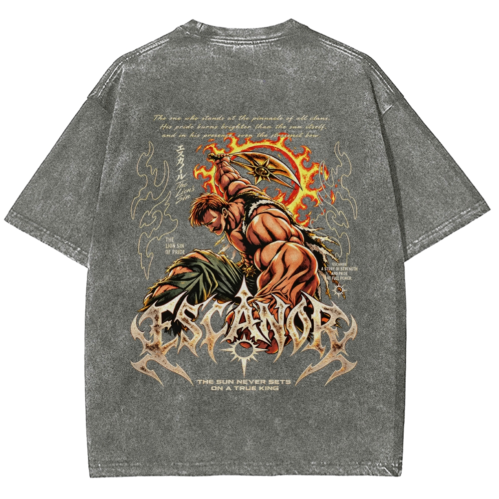 Seven Deadly Sins Washed T-shirt 2609008569
