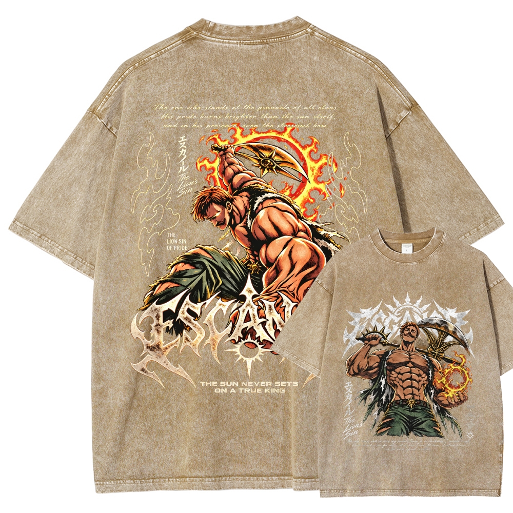 Seven Deadly Sins Washed T-shirt 2609008569