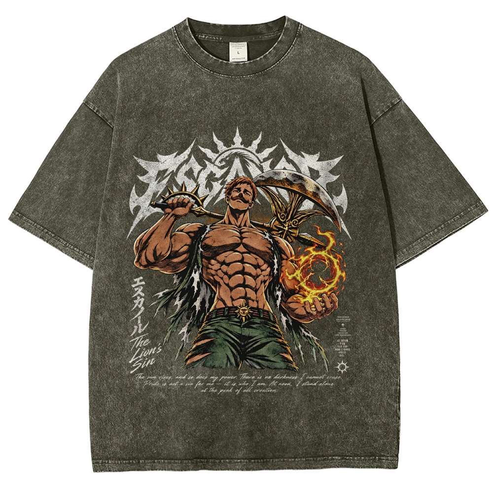 Seven Deadly Sins Washed T-shirt 2609008569