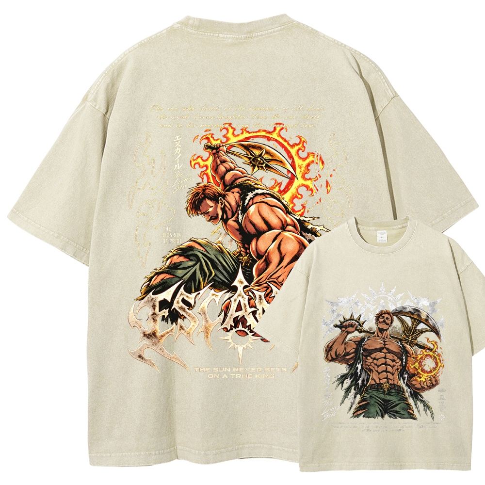 Seven Deadly Sins Washed T-shirt 2609008569
