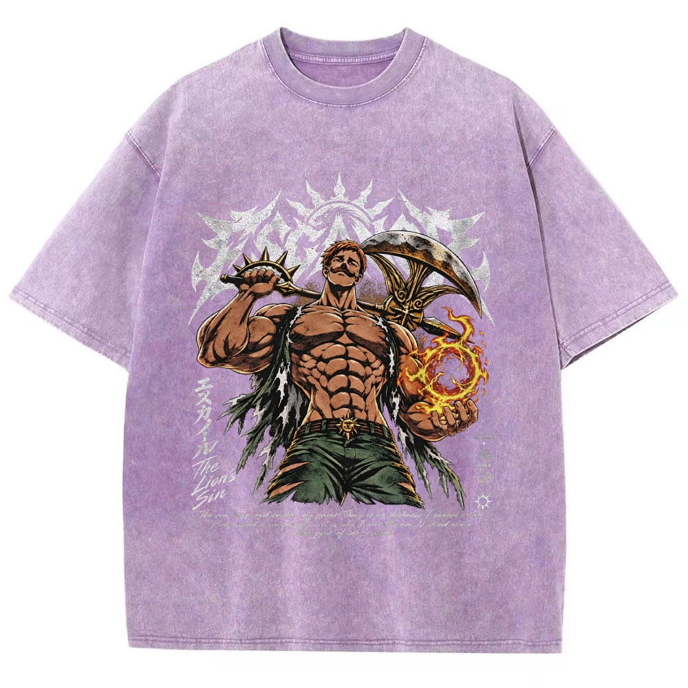 Seven Deadly Sins Washed T-shirt 2609008569