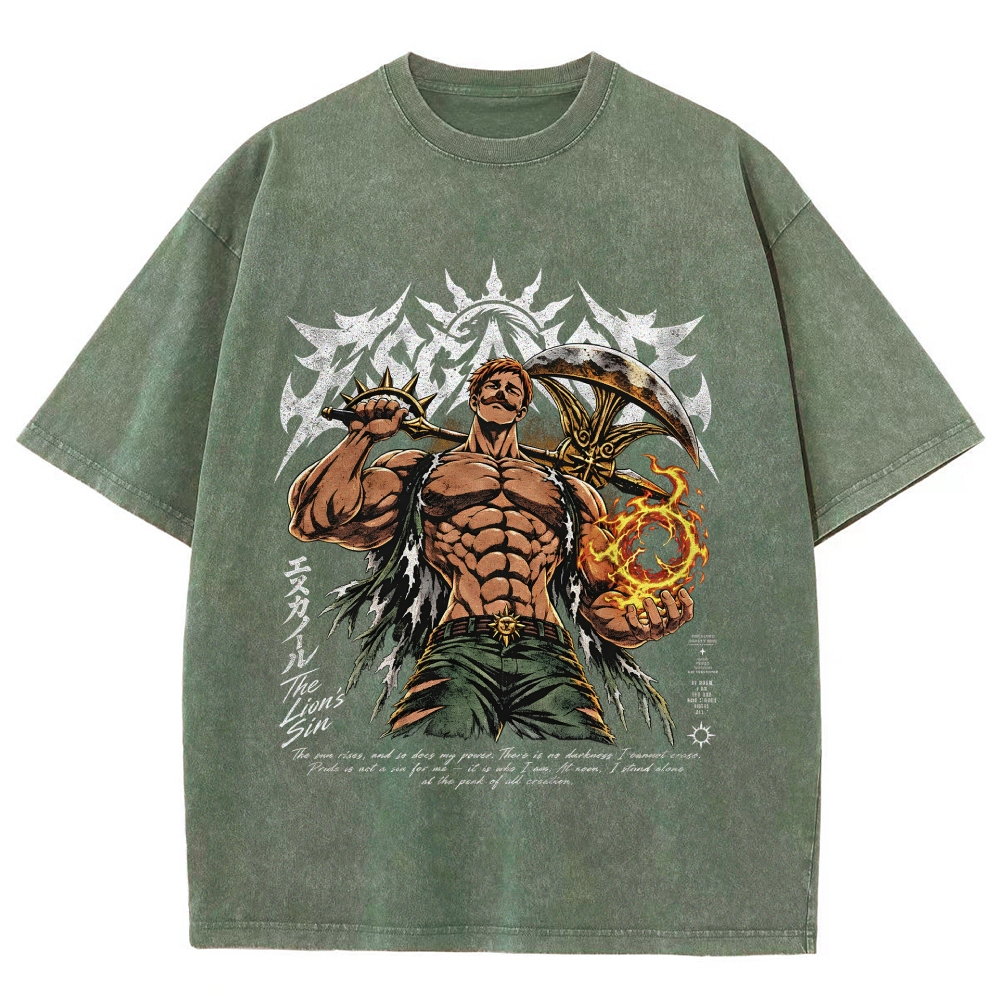 Seven Deadly Sins Washed T-shirt 2609008569