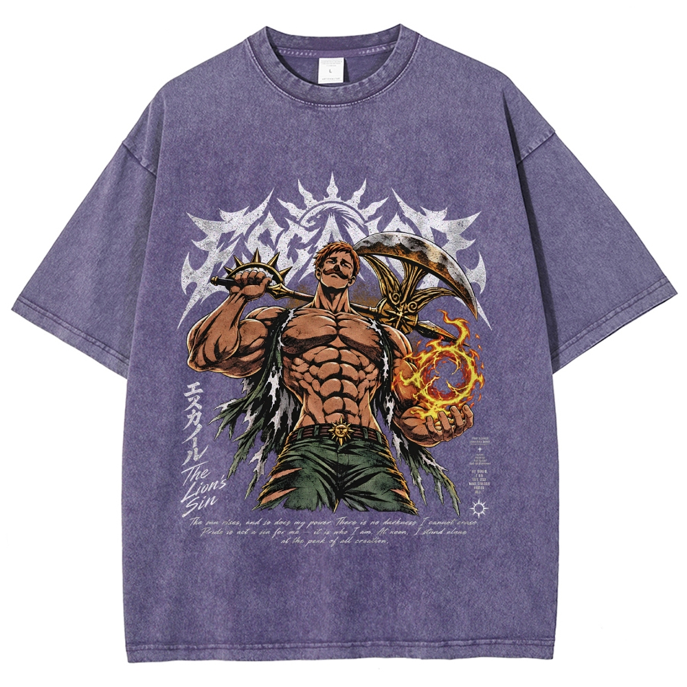 Seven Deadly Sins Washed T-shirt 2609008569