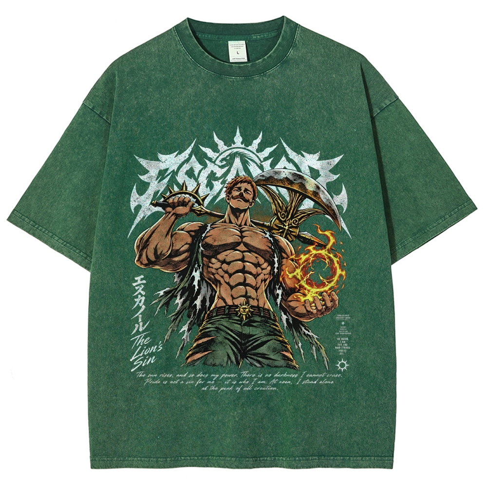 Seven Deadly Sins Washed T-shirt 2609008569