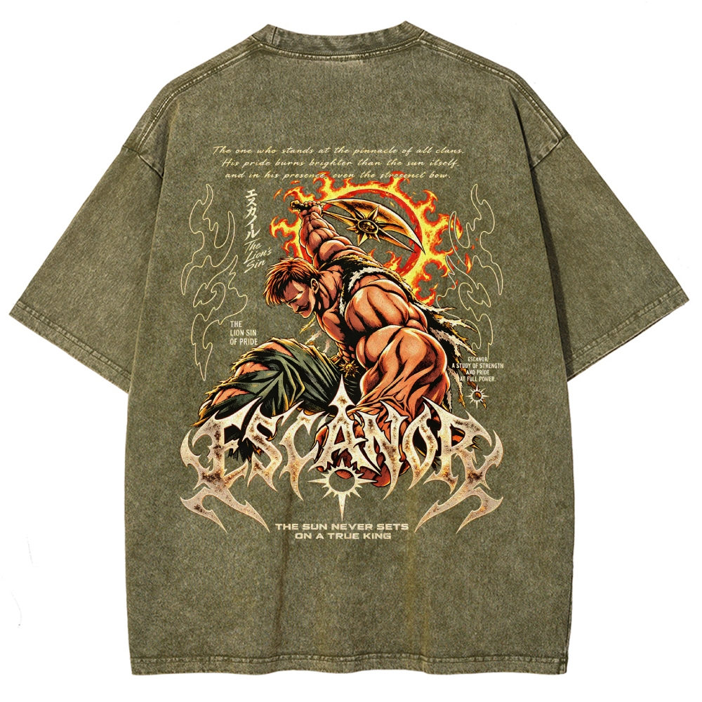 Seven Deadly Sins Washed T-shirt 2609008569