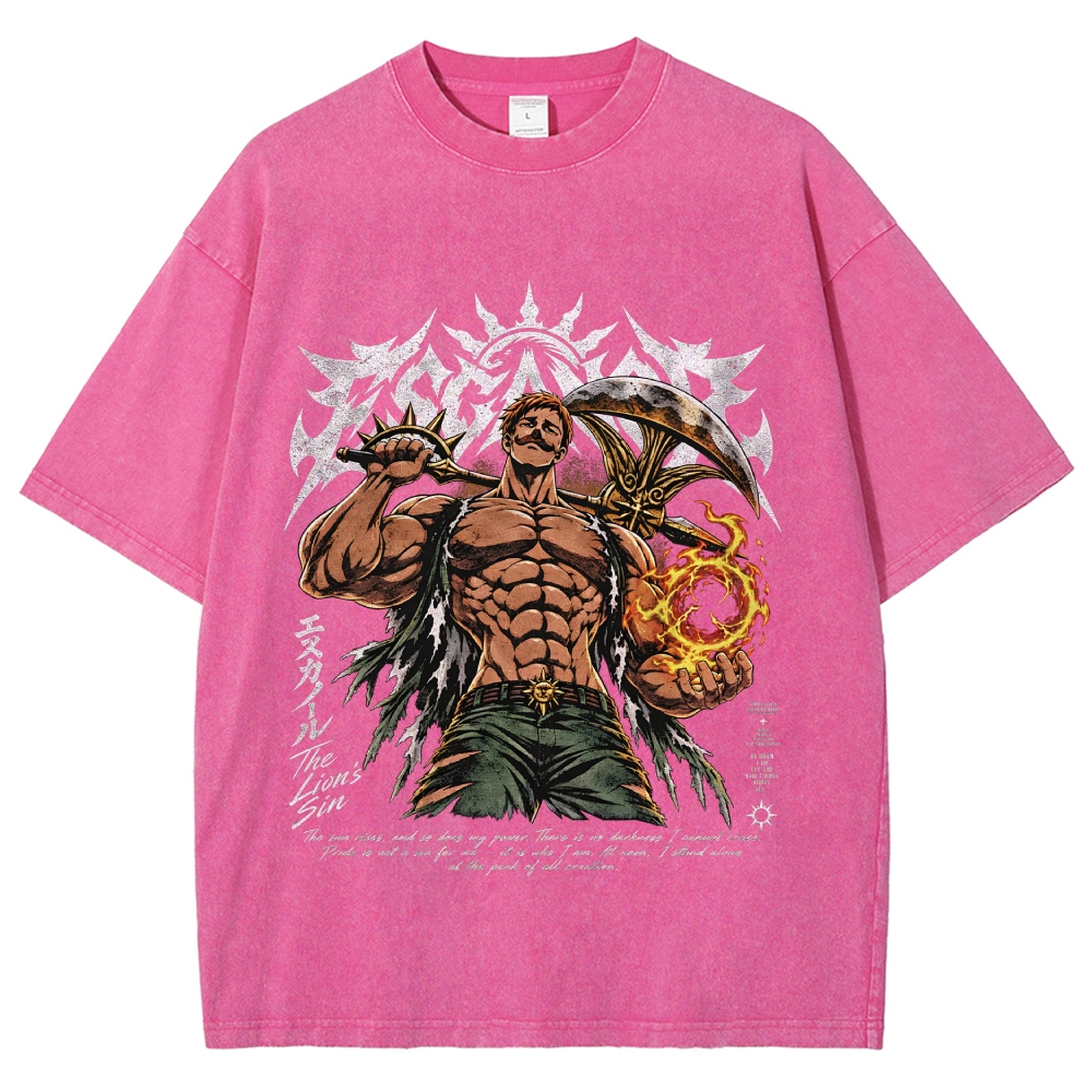 Seven Deadly Sins Washed T-shirt 2609008569