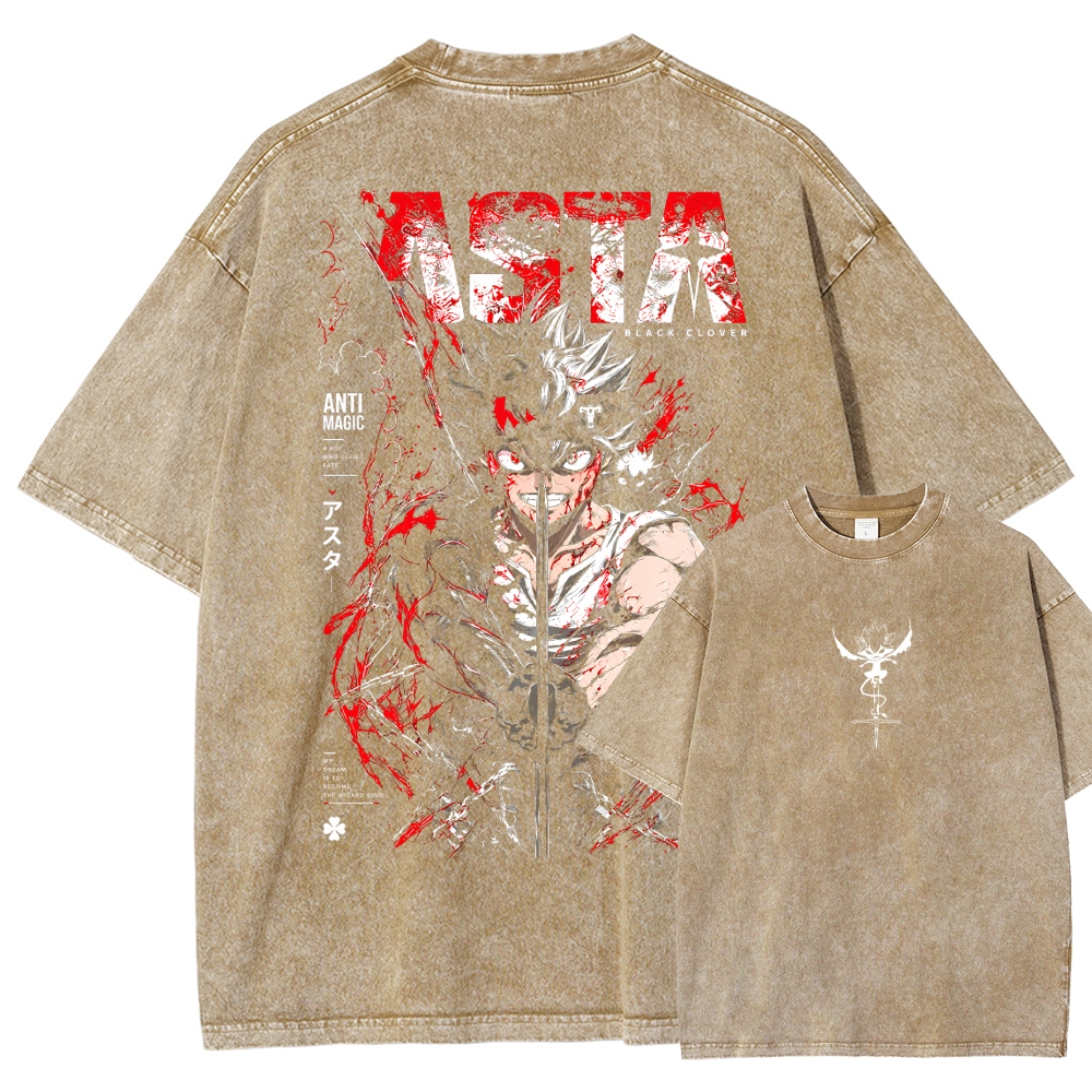 Black CloverWashed T-shirt 2610001466