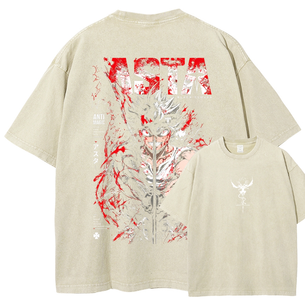 Black CloverWashed T-shirt 2610001466