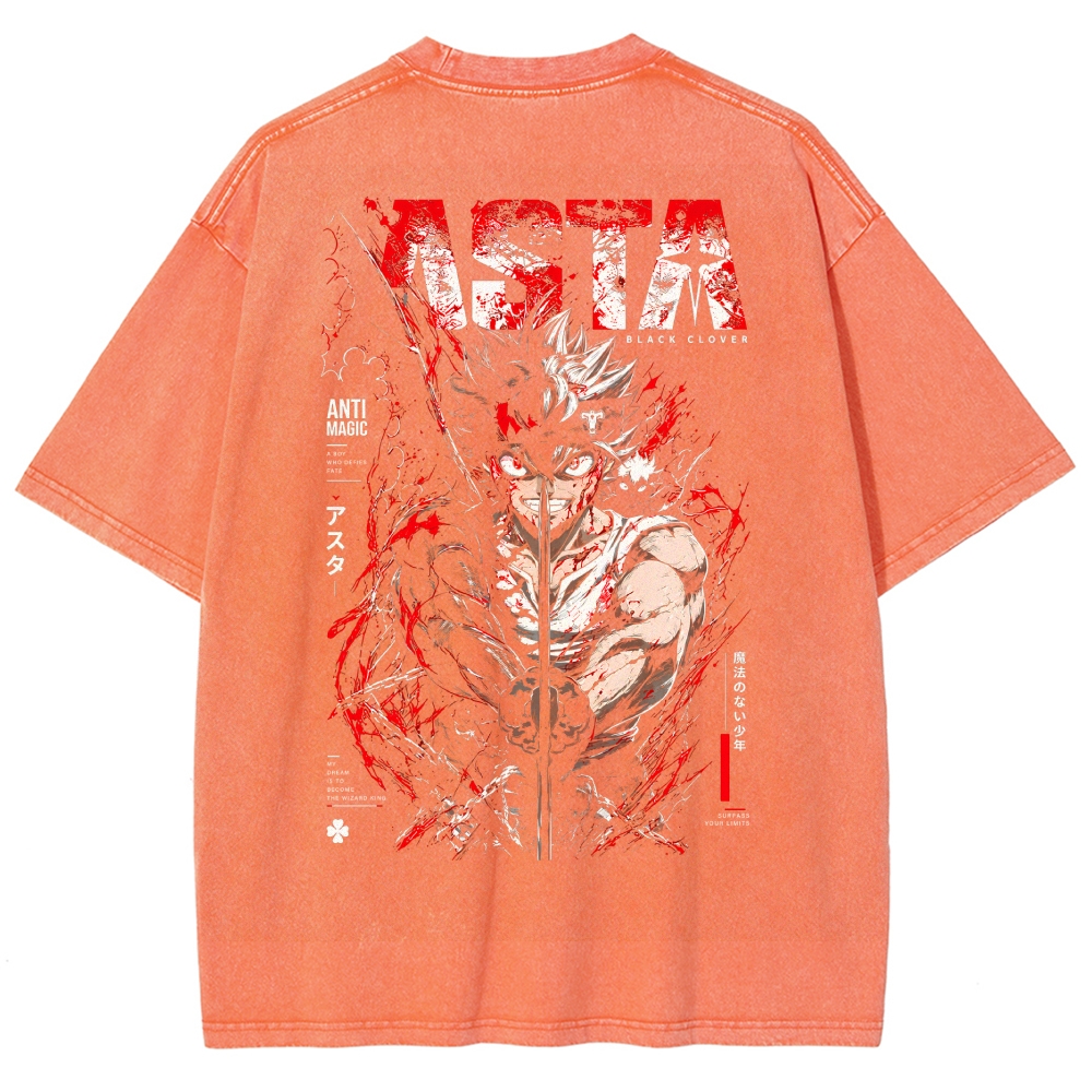 Black CloverWashed T-shirt 2610001466