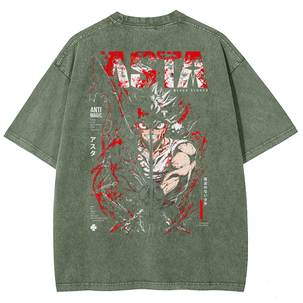 Black CloverWashed T-shirt 2610001466