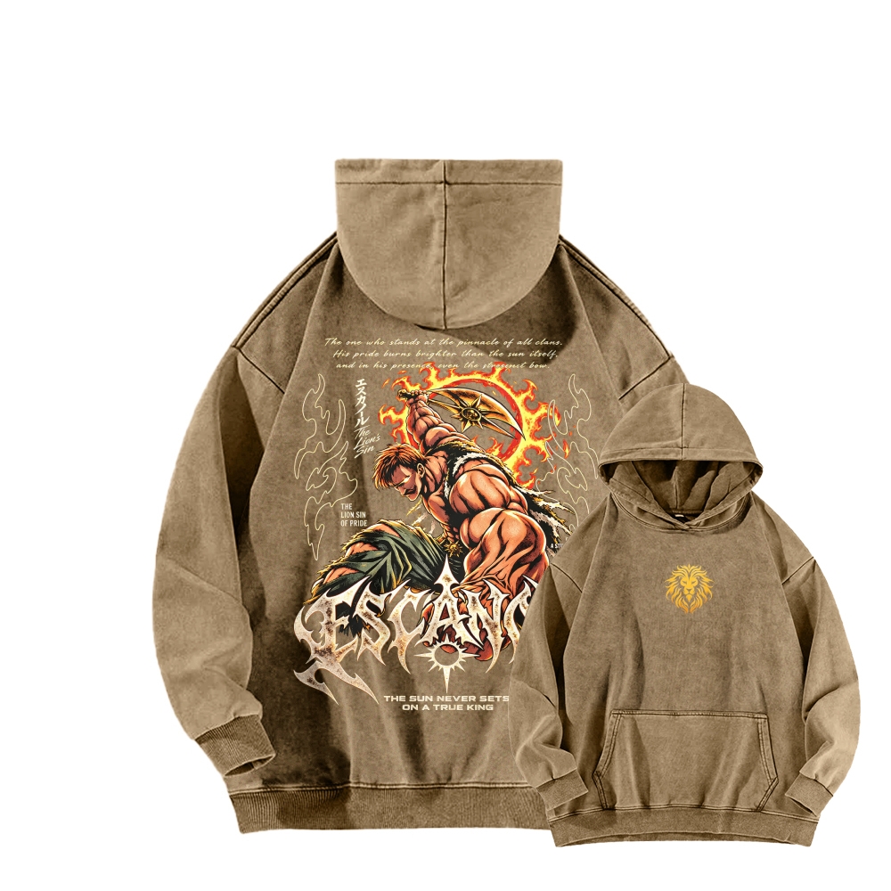 Seven Deadly Sins Unisex washed sweatshirts
