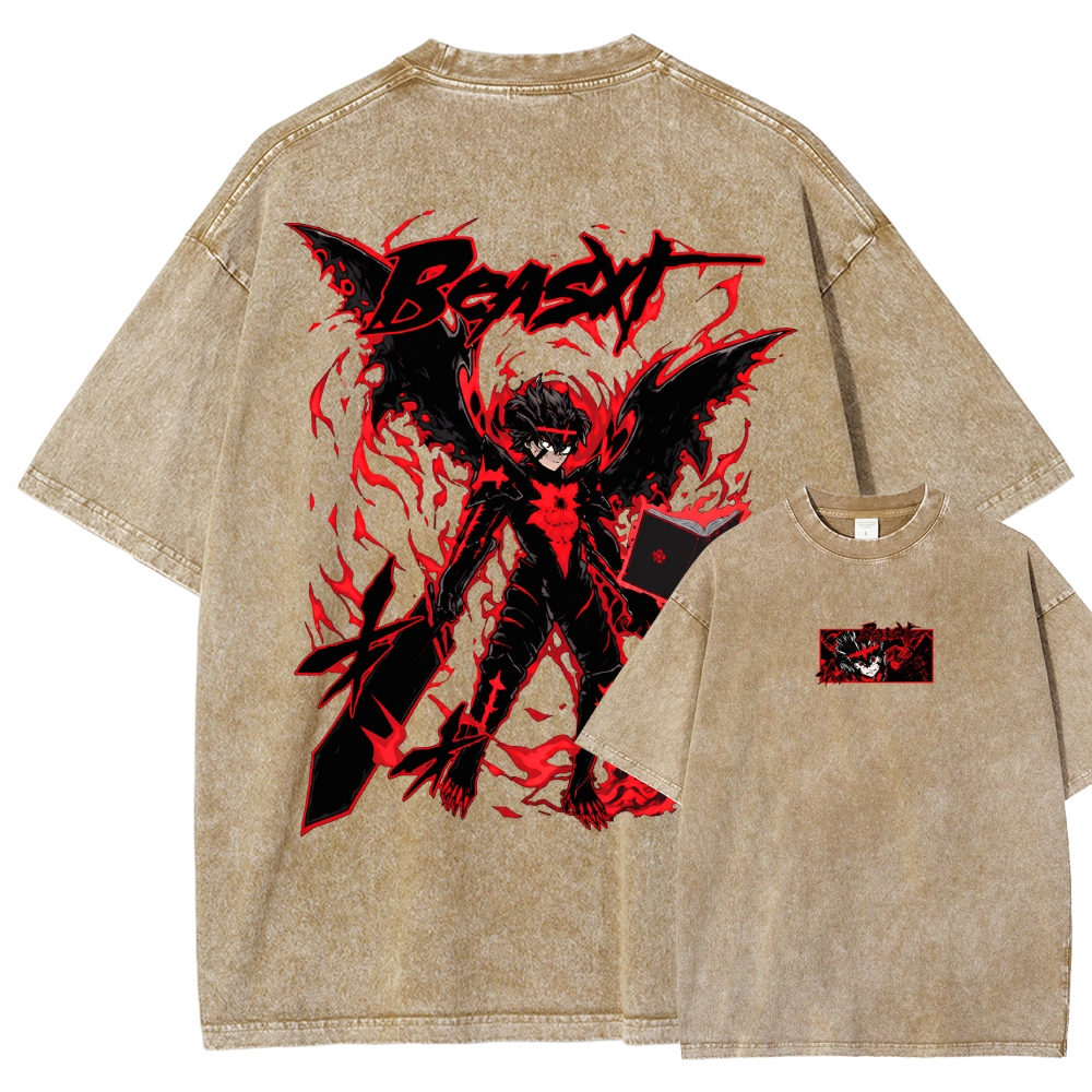 Black Clover Washed T-shirt 2610005143