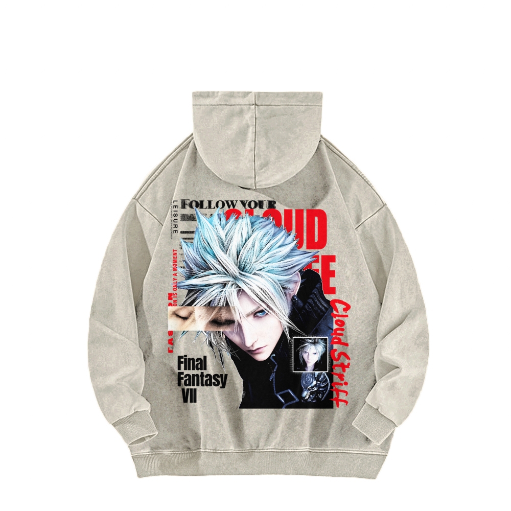Final Fantasy Unisex washed sweatshirts