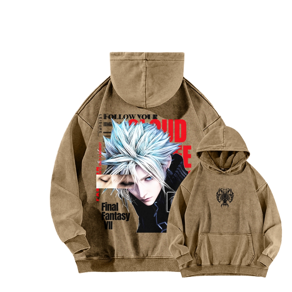 Final Fantasy Unisex washed sweatshirts