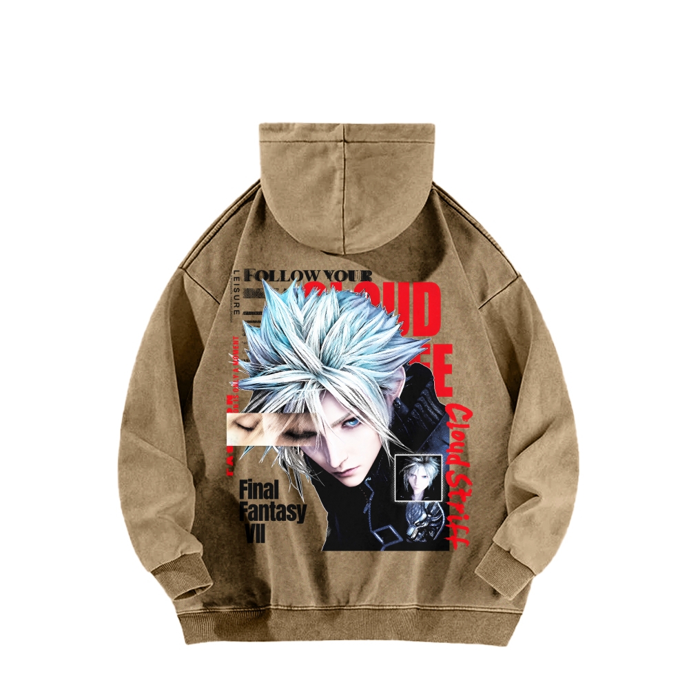 Final Fantasy Unisex washed sweatshirts