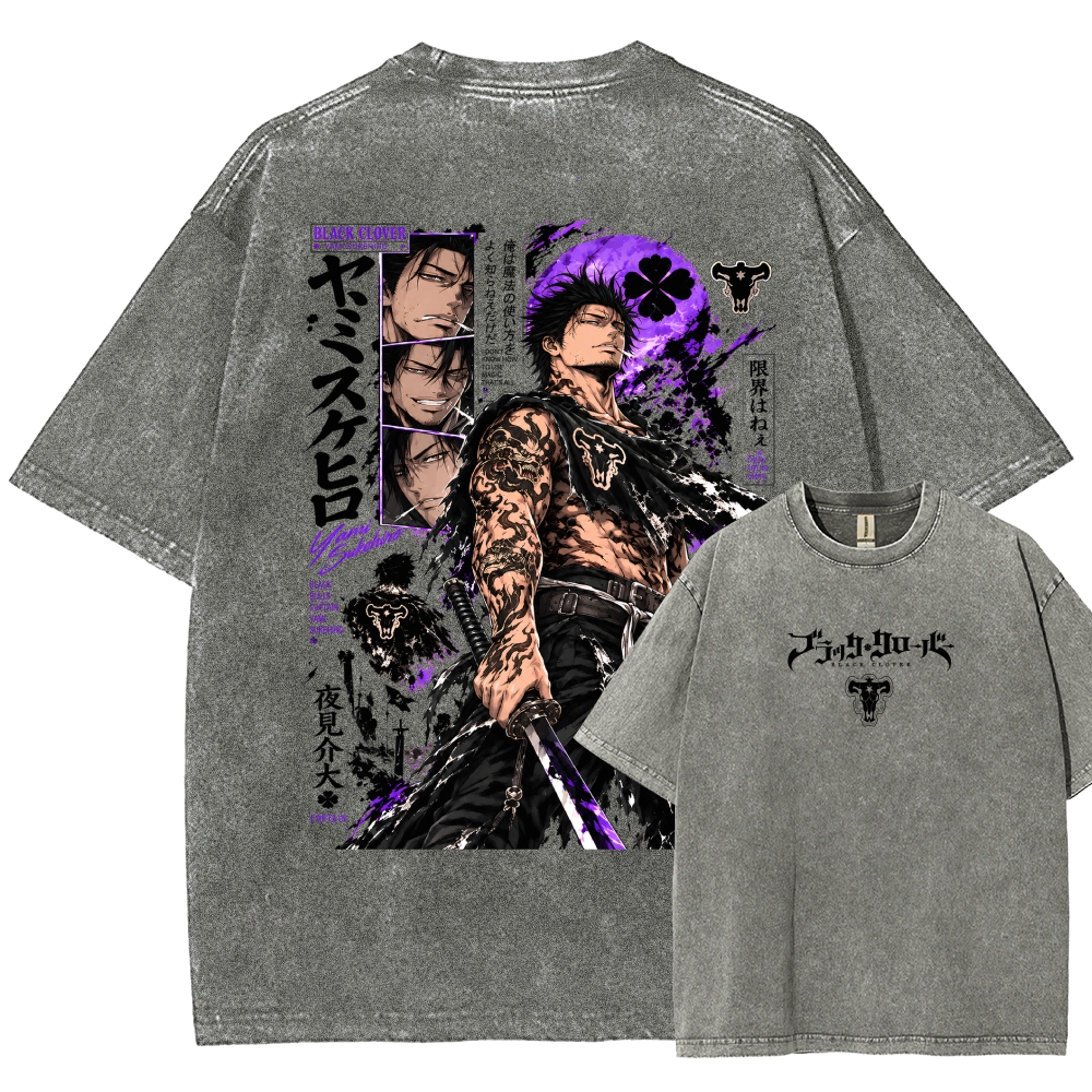Black Clover Washed T-shirt 2610007342