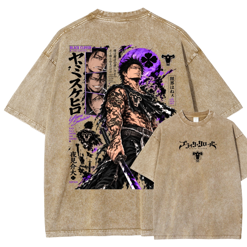 Black Clover Washed T-shirt 2610007342