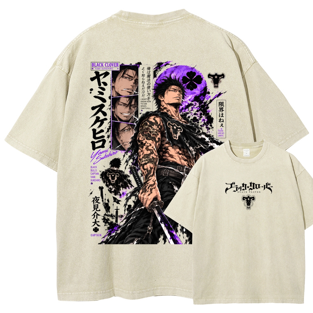 Black Clover Washed T-shirt 2610007342