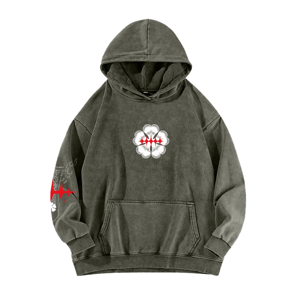Black Clover Unisex washed sweatshirts
