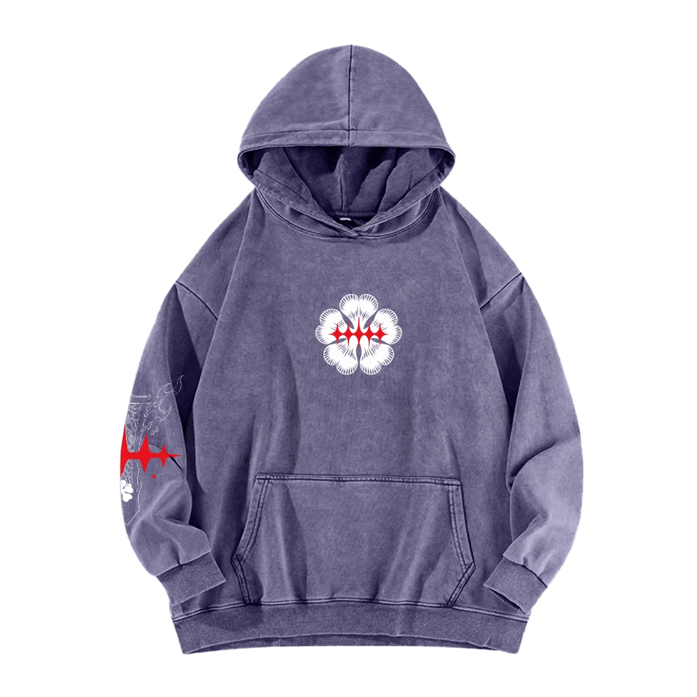 Black Clover Unisex washed sweatshirts