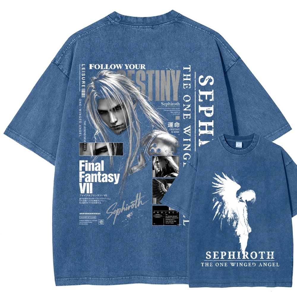 FinalFantasy Washed T-shirt 2610009664