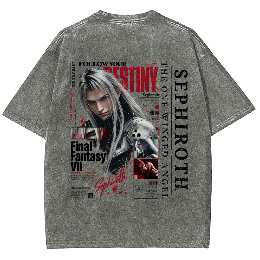 FinalFantasy Washed T-shirt 2610009664
