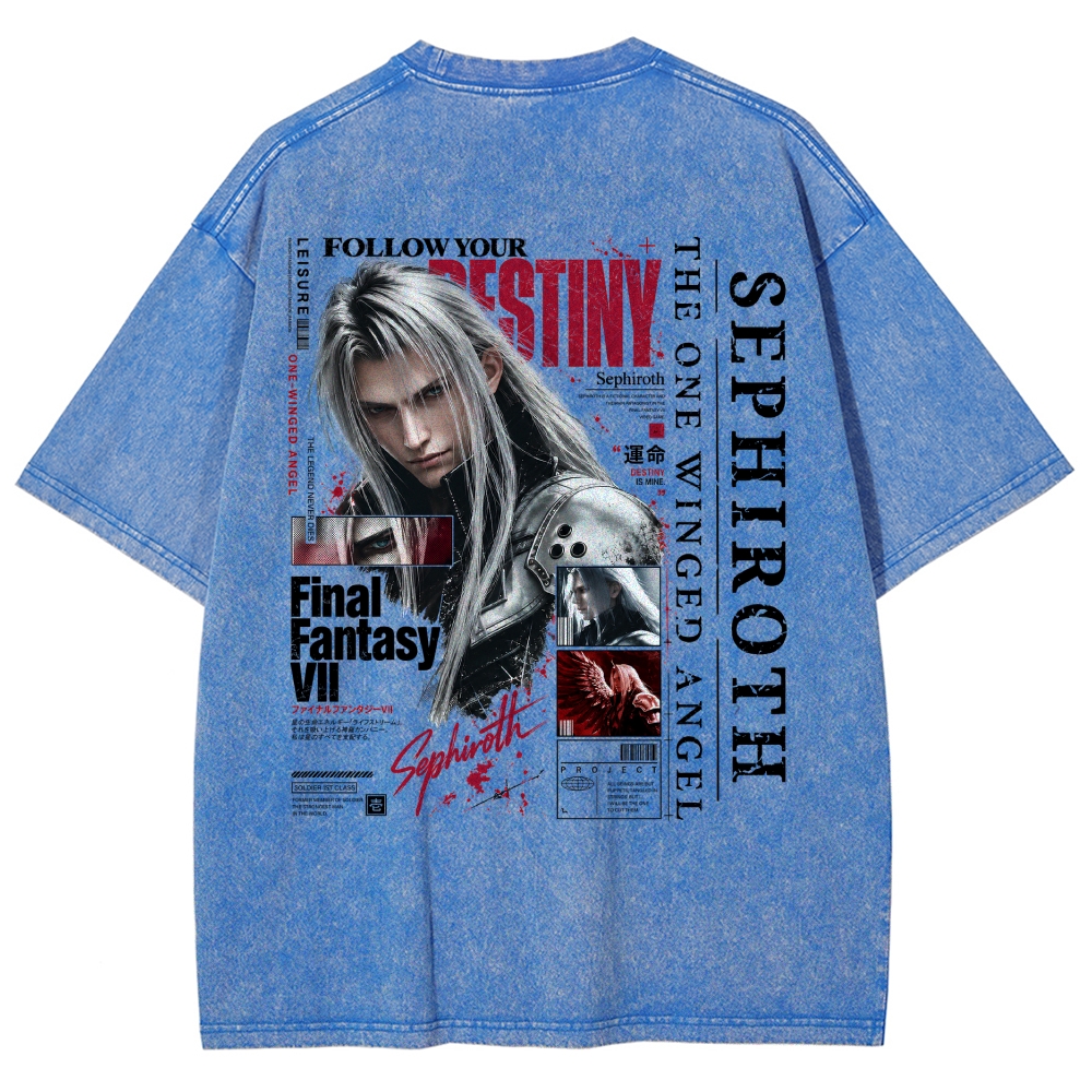 FinalFantasy Washed T-shirt 2610009664