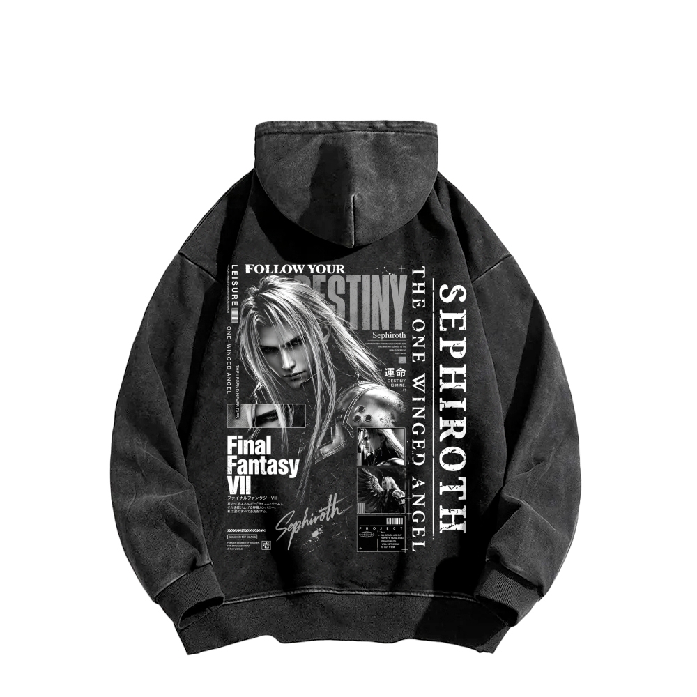 Final Fantasy Unisex washed sweatshirts