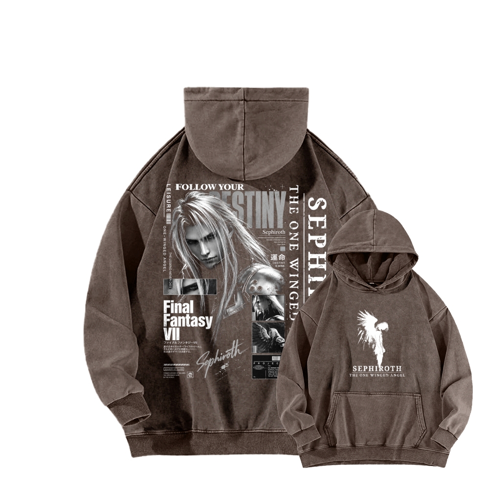 Final Fantasy Unisex washed sweatshirts