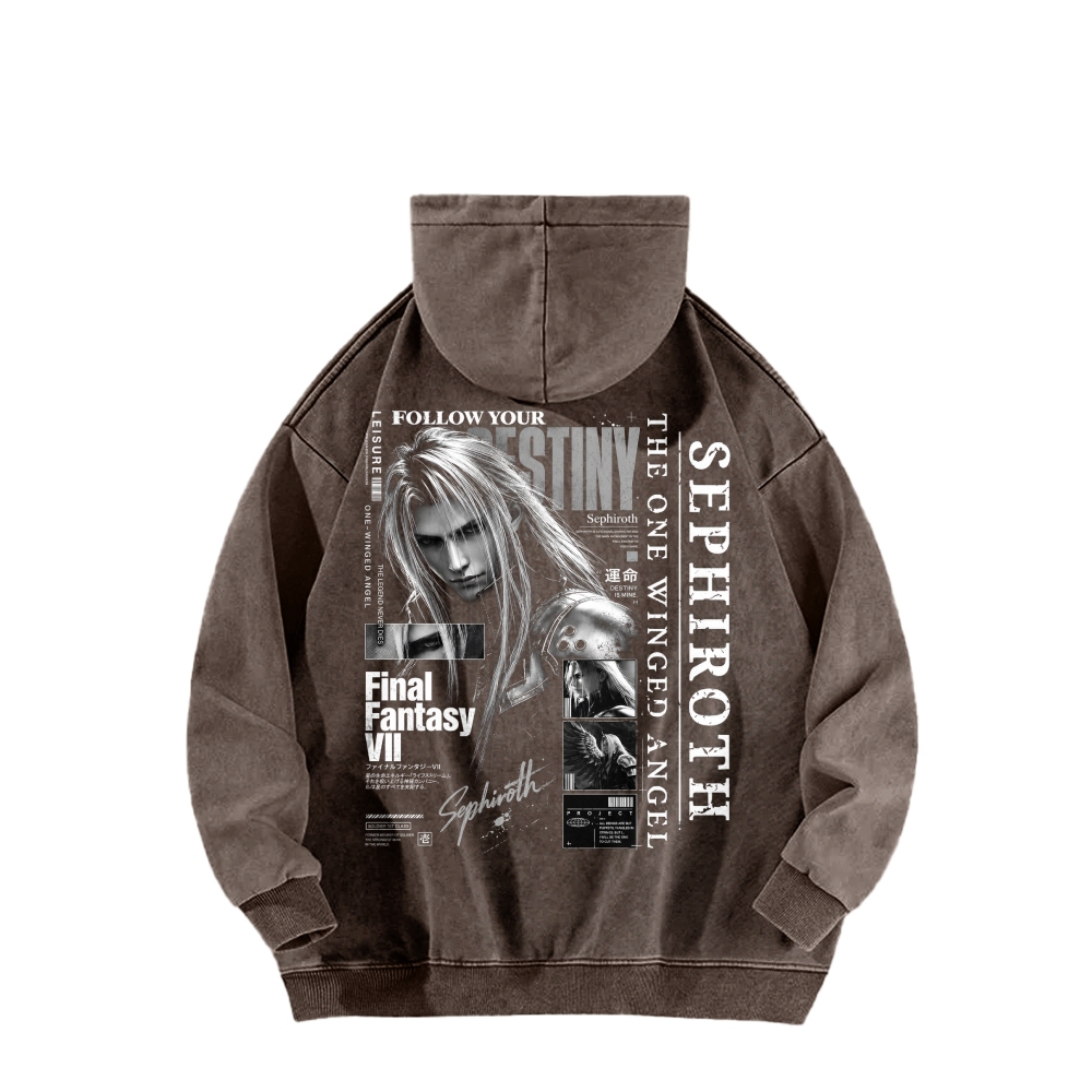 Final Fantasy Unisex washed sweatshirts