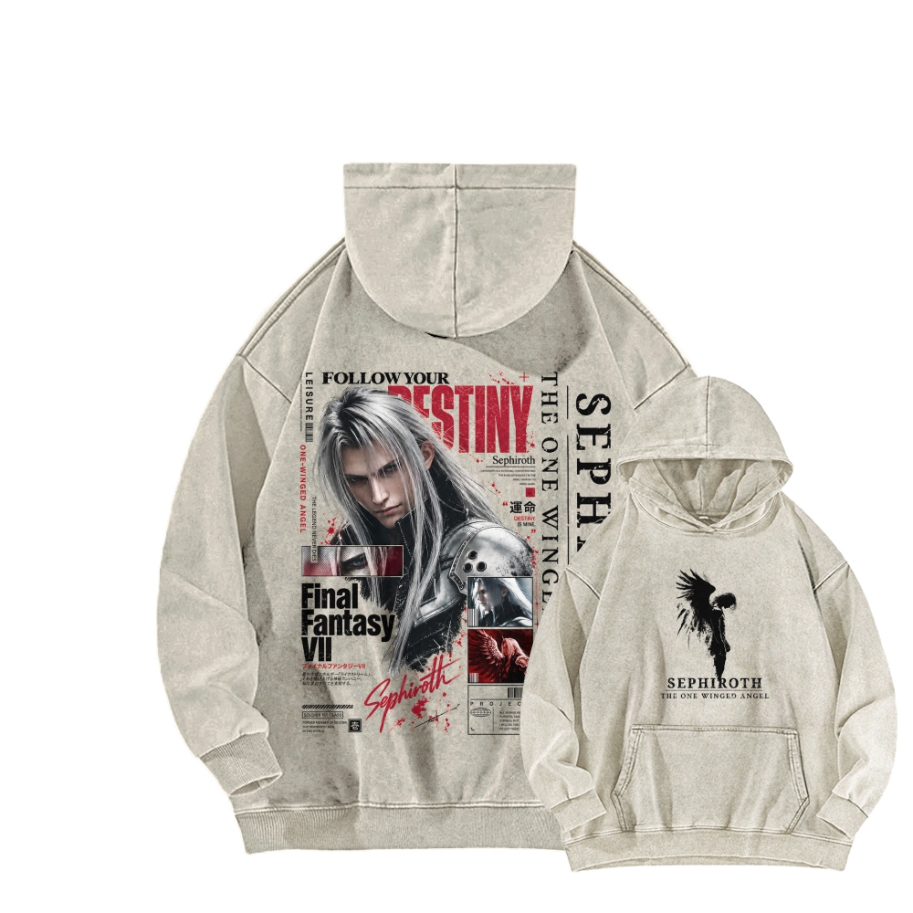 Final Fantasy Unisex washed sweatshirts