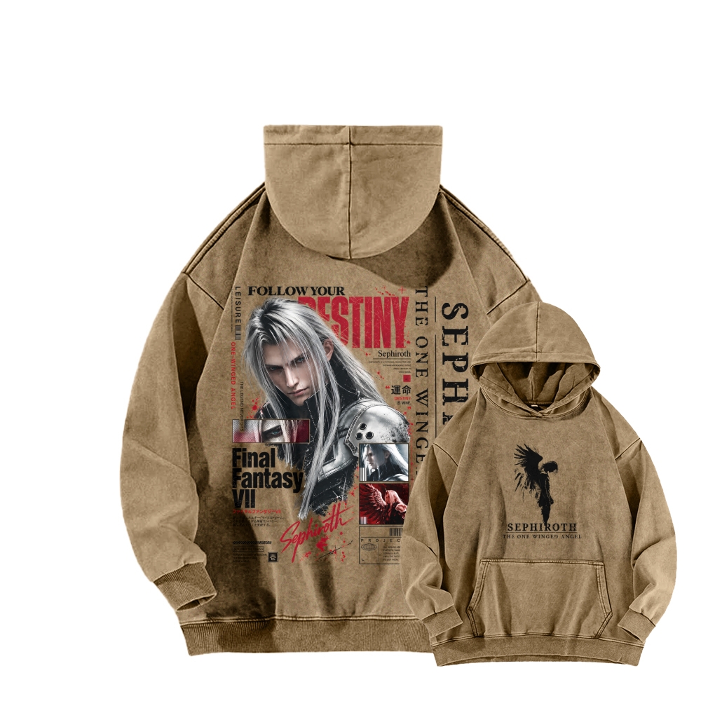 Final Fantasy Unisex washed sweatshirts