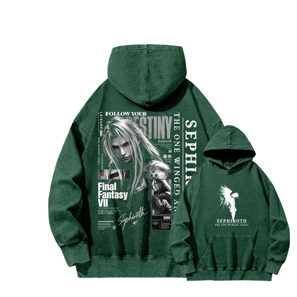 Final Fantasy Unisex washed sweatshirts