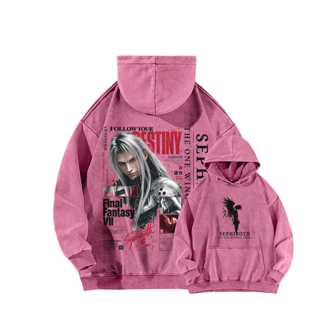 Final Fantasy Unisex washed sweatshirts