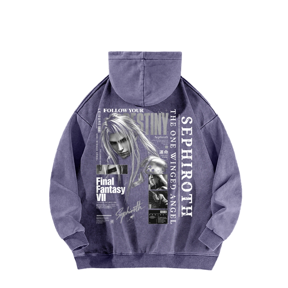 Final Fantasy Unisex washed sweatshirts