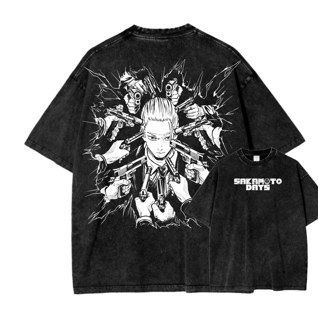 Sakamoto days Unisex Fit Washed T-Shirt 2502009436