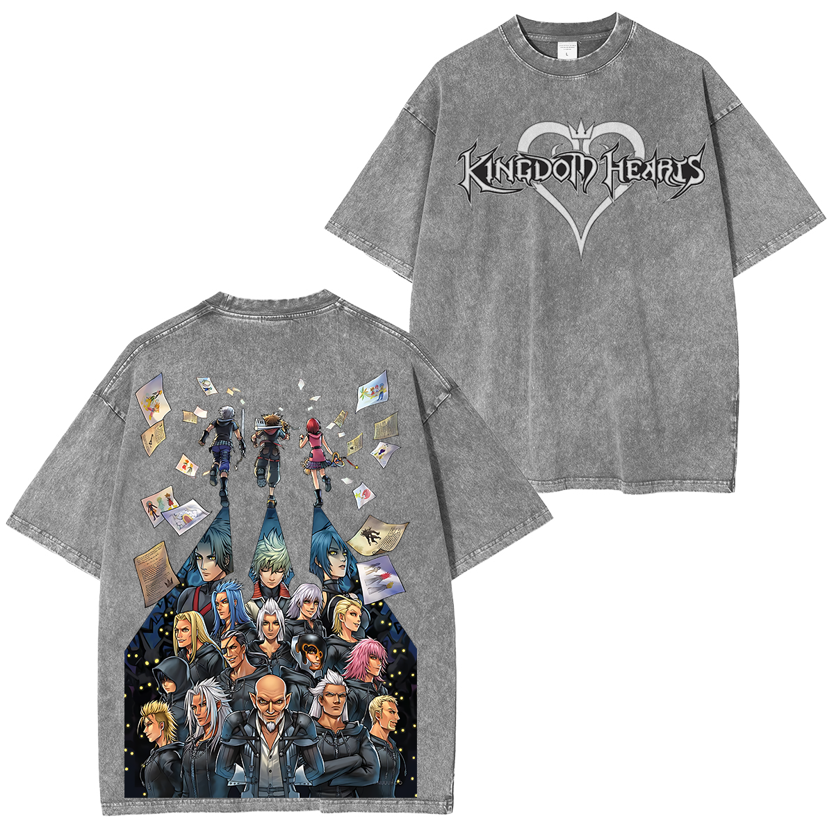 Kingdom Hearts Washed T-shirt/Hoodie