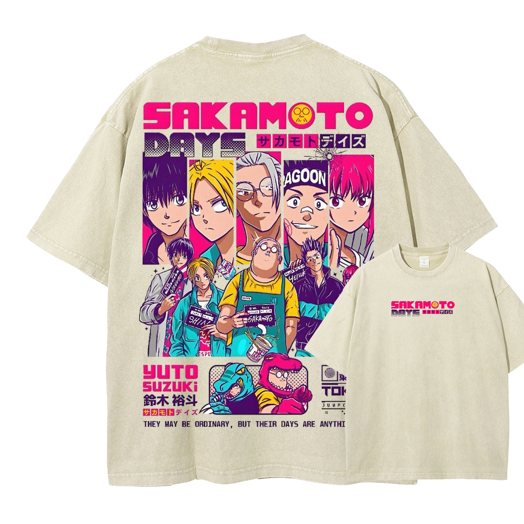 Sakamoto days Unisex Fit Washed T-Shirt 2502009444